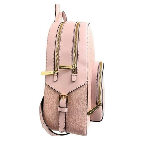 Michael Kors Large Jaycee Logo Pink Backpack - Picture 4 of 11